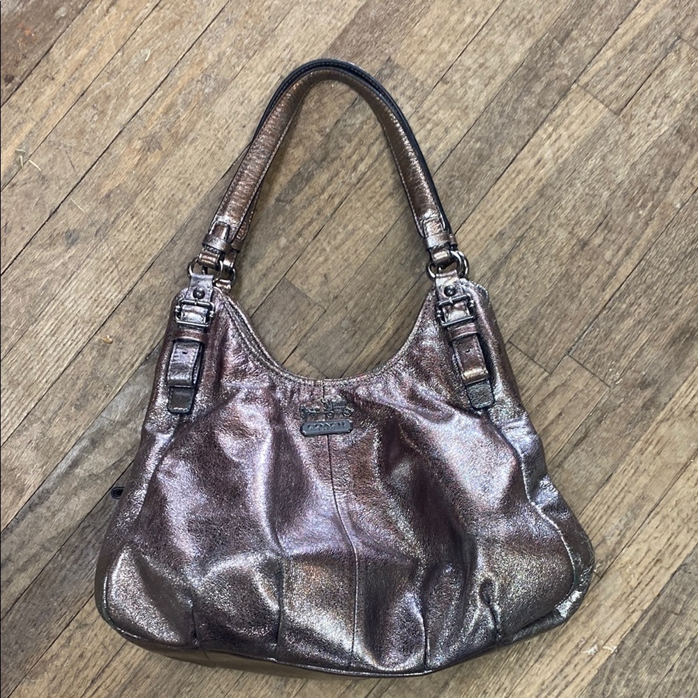 Coach Metallic Satchel